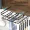 Under Cabinet Hanging Kitchen Organizer Rack With Hooks 8