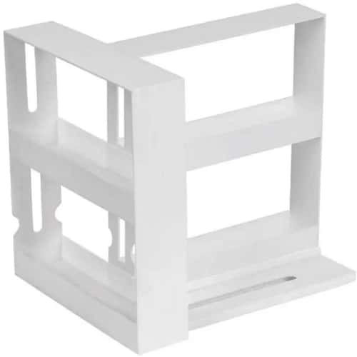 2 Tier Rotating Spice Organizer Rack for Kitchen Cabinet Storage