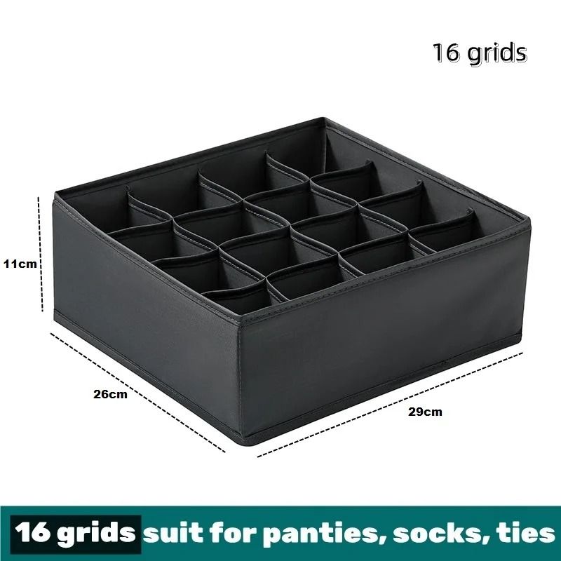 Drawer Clothes Organizer Box With Dividers For Underwear Socks And Jeans 18