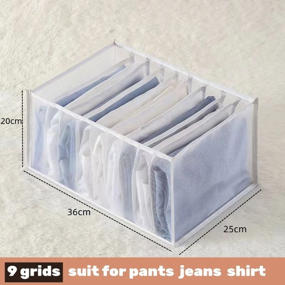 Drawer Clothes Organizer Box With Dividers For Underwear Socks And Jeans 9