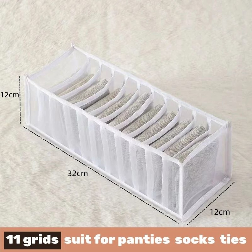 Drawer Clothes Organizer Box With Dividers For Underwear Socks And Jeans 11