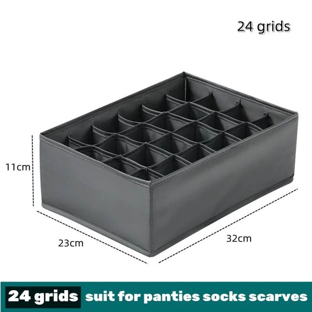 Drawer Clothes Organizer Box With Dividers For Underwear Socks And Jeans 21