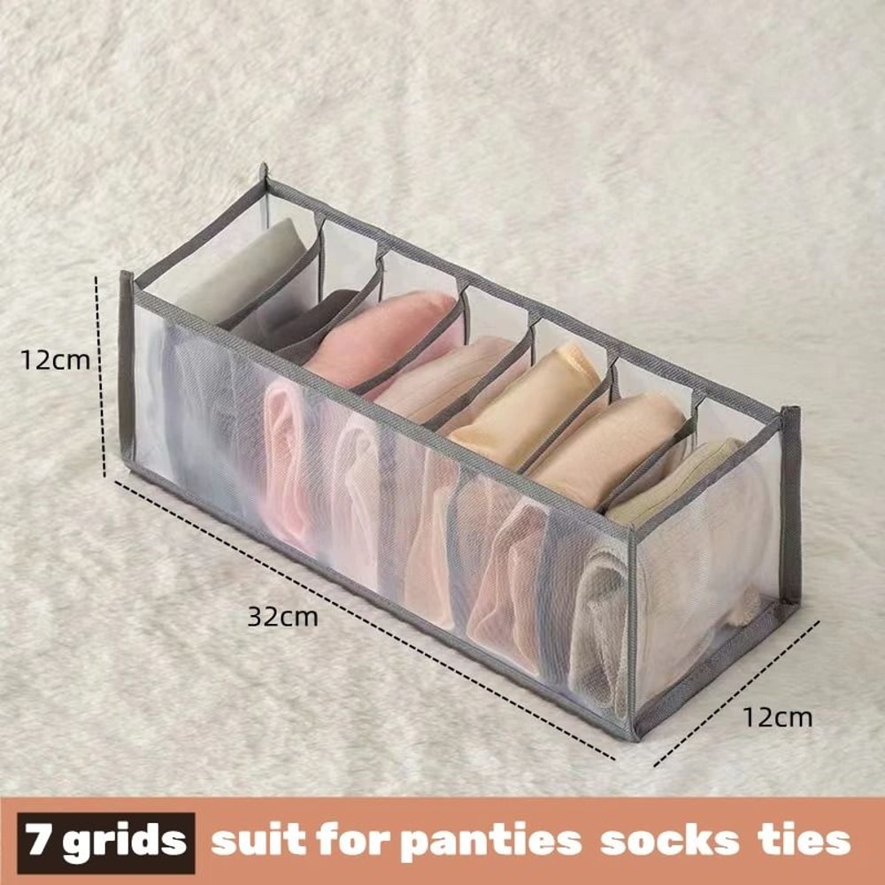 Drawer Clothes Organizer Box With Dividers For Underwear Socks And Jeans 6