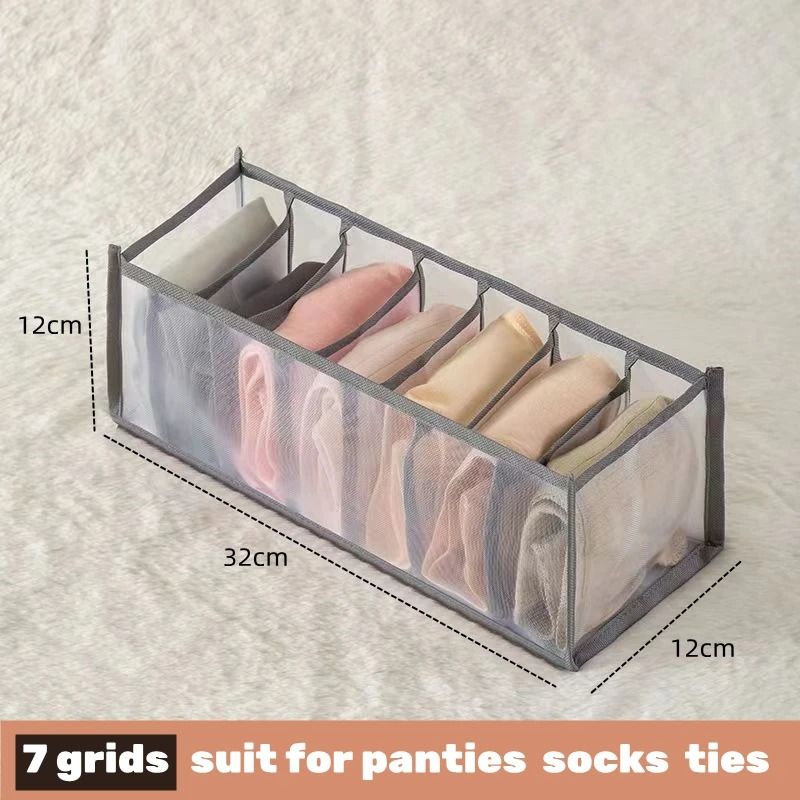Drawer Clothes Organizer Box With Dividers For Underwear Socks And Jeans 6
