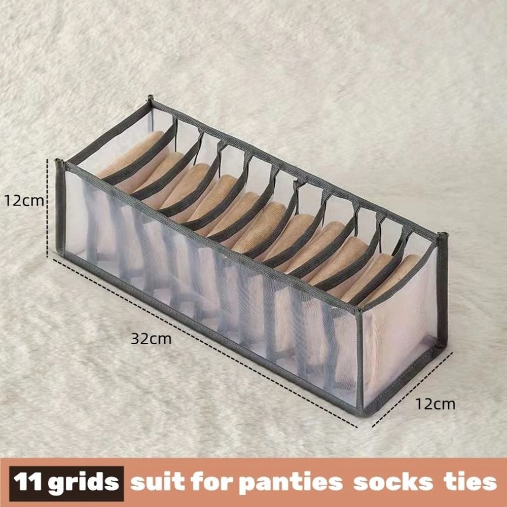 Drawer Clothes Organizer Box With Dividers For Underwear Socks And Jeans 10