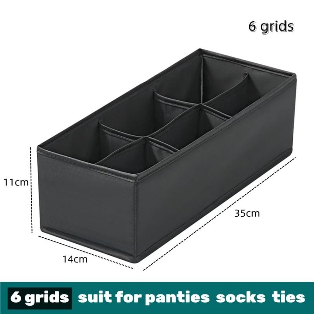 Drawer Clothes Organizer Box With Dividers For Underwear Socks And Jeans 14