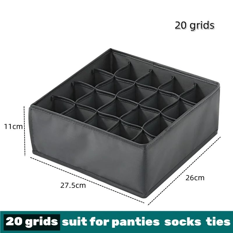 Drawer Clothes Organizer Box With Dividers For Underwear Socks And Jeans 20