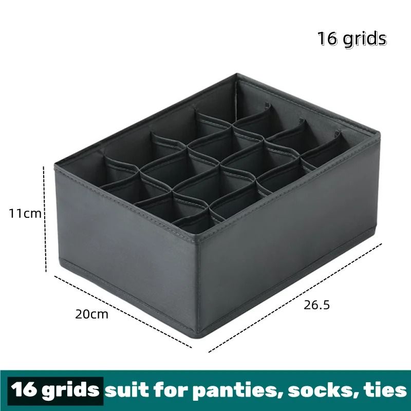 Drawer Clothes Organizer Box With Dividers For Underwear Socks And Jeans 17