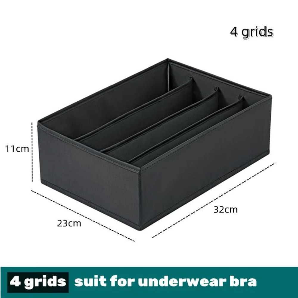 Drawer Clothes Organizer Box With Dividers For Underwear Socks And Jeans 12