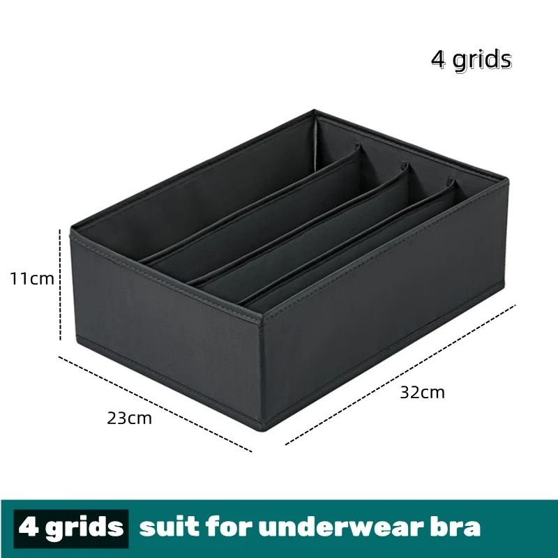 Drawer Clothes Organizer Box With Dividers For Underwear Socks And Jeans 12