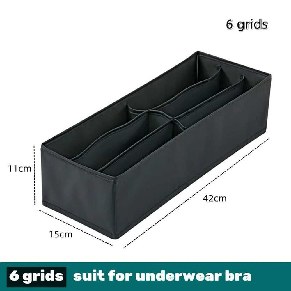 Drawer Clothes Organizer Box With Dividers For Underwear Socks And Jeans 15