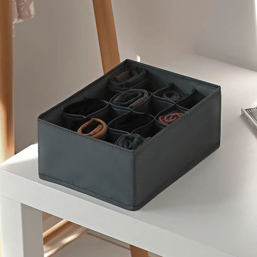 Drawer Clothes Organizer Box With Dividers For Underwear Socks And Jeans 24