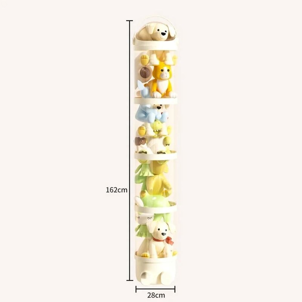 Transparent Plush Toy Storage Tube Organizer For Dolls And Stuffed Animals 3