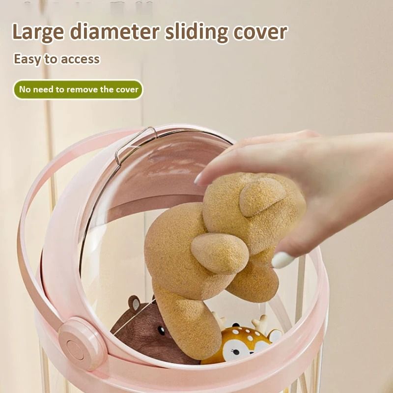 Transparent Plush Toy Storage Tube Organizer For Dolls And Stuffed Animals 6