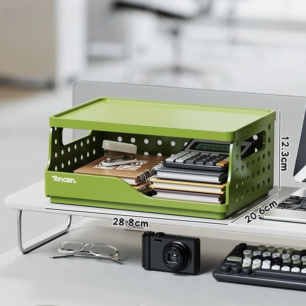 Foldable Desktop Bookshelf Organizer With Pegboard Storage Rack 8