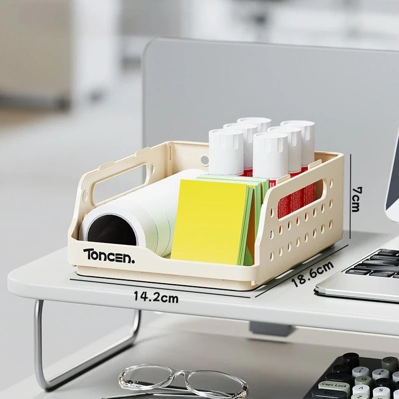 Foldable Desktop Bookshelf Organizer With Pegboard Storage Rack 1