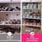 Adjustable Double Layer Shoe Rack Space Saving Plastic Shoe Organizer 9