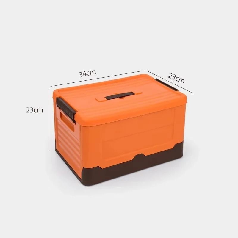Large Foldable Storage Box With Lid Multifunction Plastic Organizer Basket 2