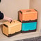 Large Foldable Storage Box With Lid Multifunction Plastic Organizer Basket 9