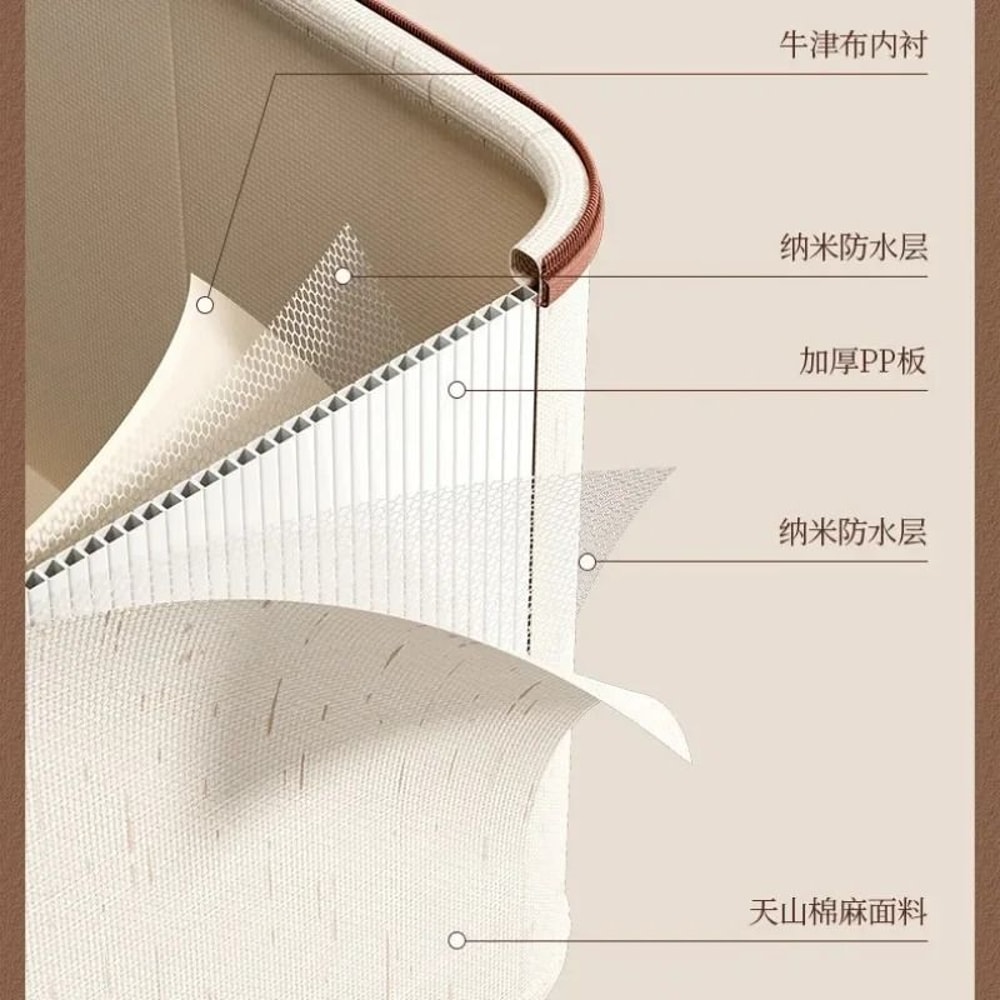 Heavy Duty Hard Shell Storage Box With Lid And Zipper Closure 7