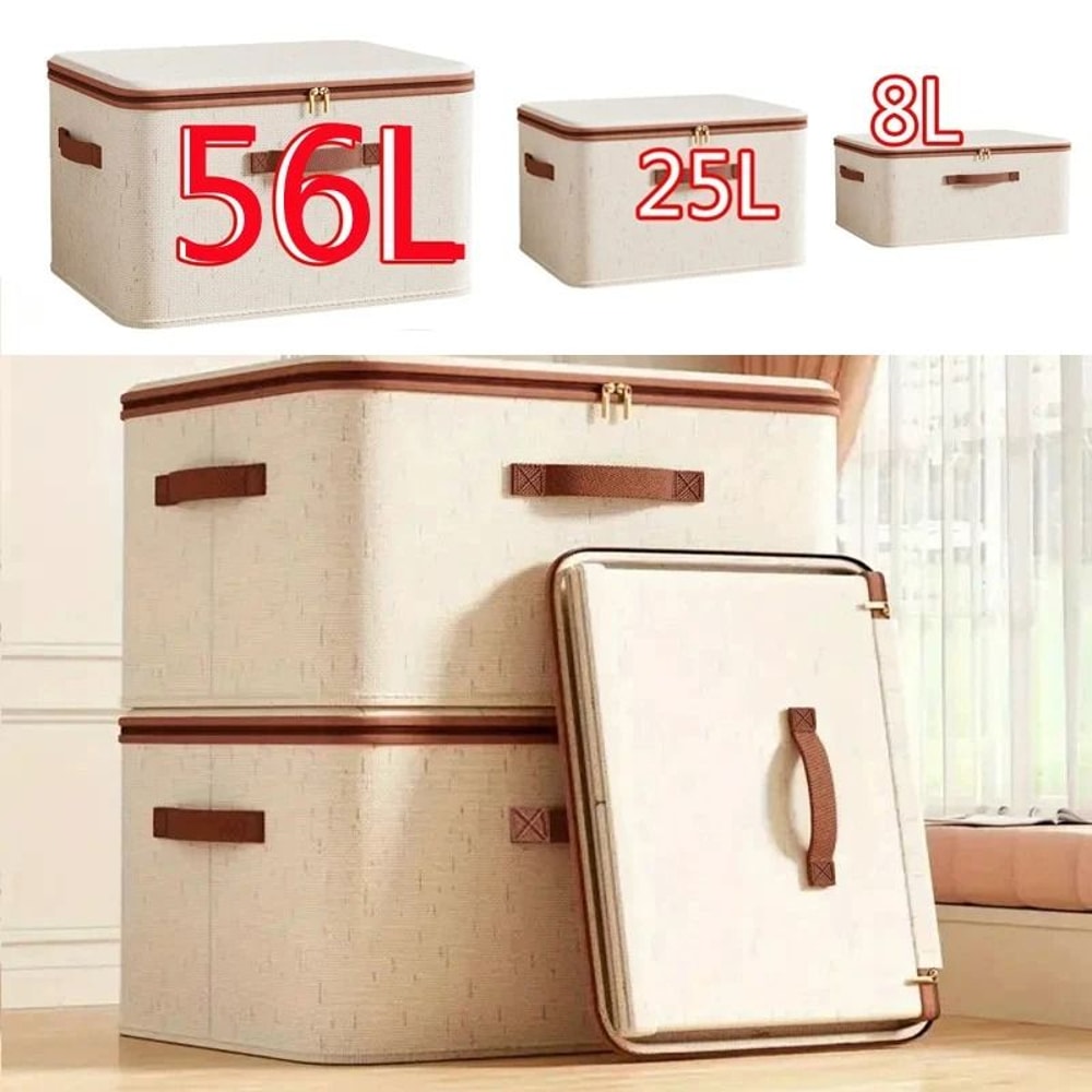 Heavy Duty Hard Shell Storage Box With Lid And Zipper Closure 8