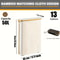 Foldable Bamboo Toilet Paper Storage Box With Anti Slip Base 7