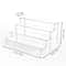 Multi Layer Acrylic Display Stand Transparent Trapezoid Shelf 12