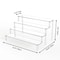 Multi Layer Acrylic Display Stand Transparent Trapezoid Shelf 12