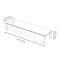 Multi Layer Acrylic Display Stand Transparent Trapezoid Shelf 5