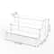Multi Layer Acrylic Display Stand Transparent Trapezoid Shelf 7