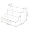 Multi Layer Acrylic Display Stand Transparent Trapezoid Shelf 8