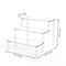Multi Layer Acrylic Display Stand Transparent Trapezoid Shelf 3