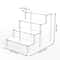 Multi Layer Acrylic Display Stand Transparent Trapezoid Shelf 4