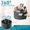 360 Rotating Makeup Brush Holder Organizer With 5 Slot Storage 15