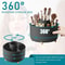 360 Rotating Makeup Brush Holder Organizer With 5 Slot Storage 15