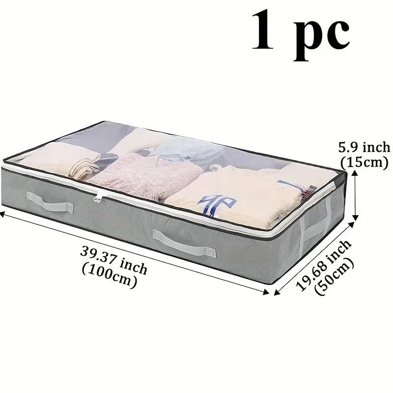 Dustproof Under Bed Storage Box With Reinforced Handles 5
