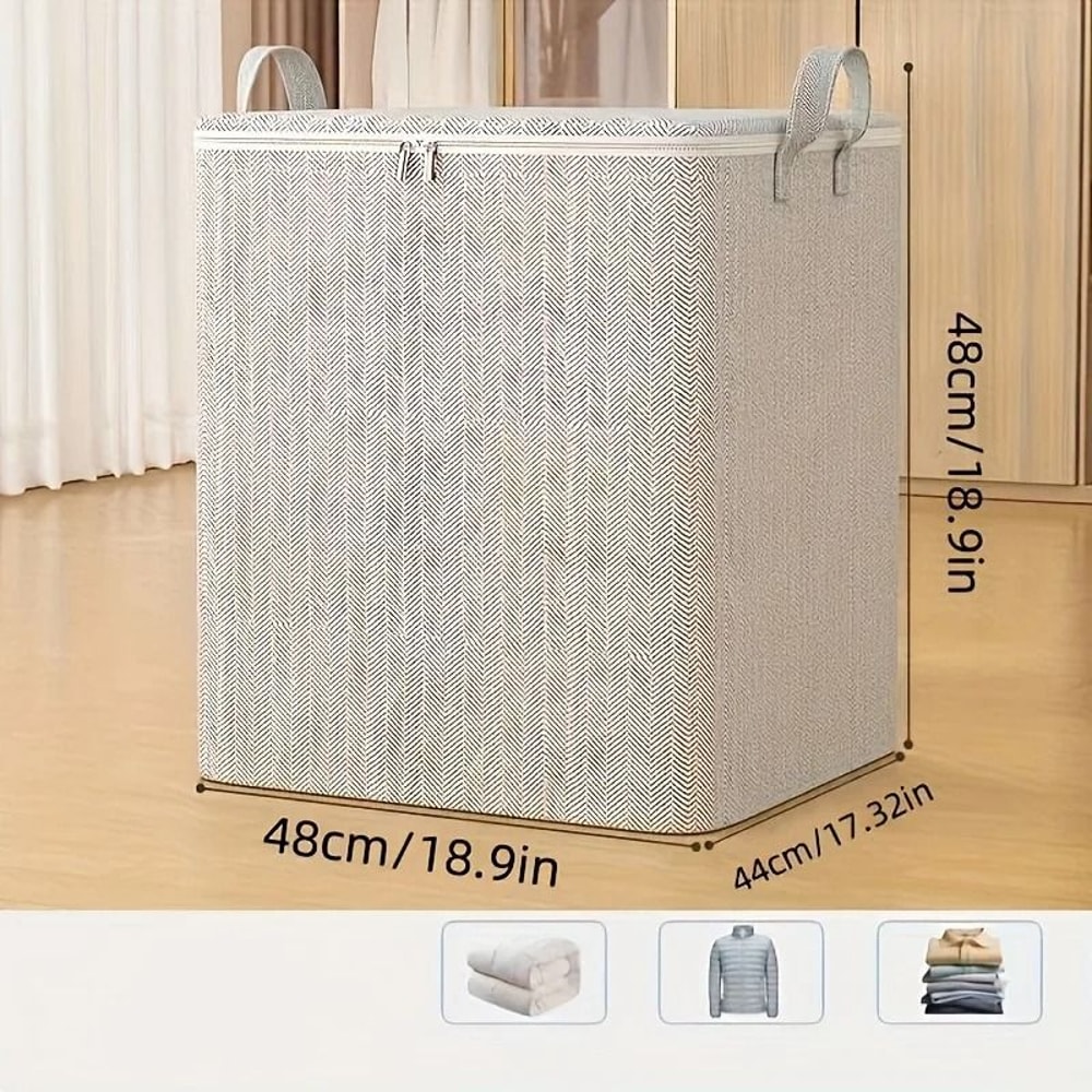 Modern Extra Large Storage Box With Lid For Clothes And Bedding 2