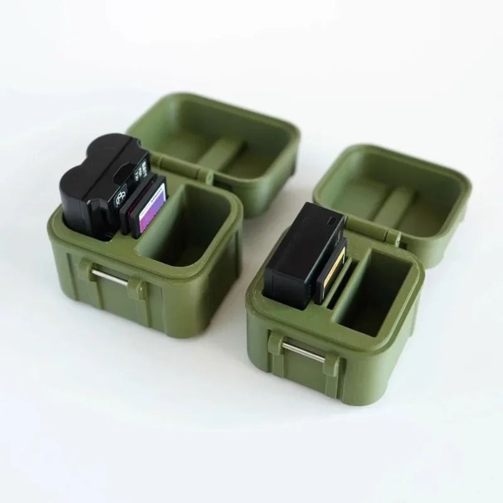 Shockproof Fujifilm Battery Storage Case With Memory Card Holder 1