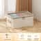 Large Capacity Clothing Storage Box With Lid Foldable Wardrobe Organizer 1