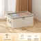 Large Capacity Clothing Storage Box With Lid Foldable Wardrobe Organizer 1