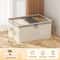Large Capacity Clothing Storage Box With Lid Foldable Wardrobe Organizer 2