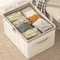 Large Capacity Clothing Storage Box With Lid Foldable Wardrobe Organizer 6