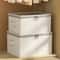 Large Capacity Clothing Storage Box With Lid Foldable Wardrobe Organizer 7