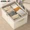Large Capacity Clothing Storage Box With Lid Foldable Wardrobe Organizer 9