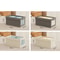 Large Foldable Canvas Storage Box With Clear Window For Closet Organization 9