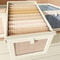Large Foldable Canvas Storage Box With Clear Window For Closet Organization 11
