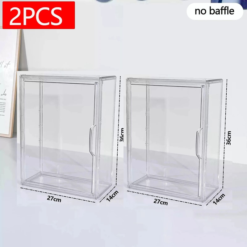 Transparent Acrylic Display Box For Labubu Dustproof Figure Organizer 5