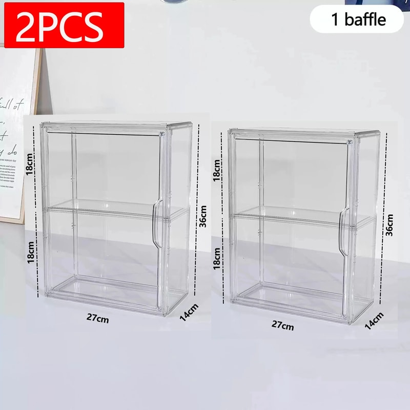 Transparent Acrylic Display Box For Labubu Dustproof Figure Organizer 4