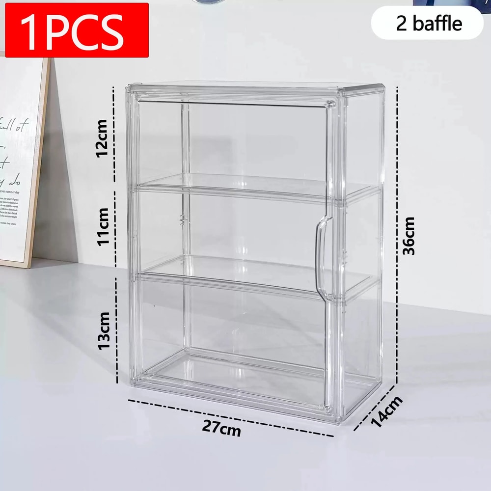 Transparent Acrylic Display Box For Labubu Dustproof Figure Organizer 1