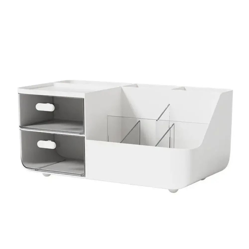 Cute Desktop Storage Box With Drawers For Cosmetics And Stationery 0